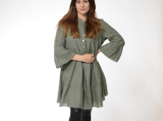 Pellavamekko DIANA (useita värejä) - oliivi