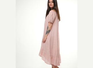 Pellavamekko ZOE roosa