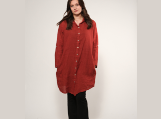 Pellavapaita SABRINA terrakotta