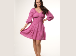 Pellavamekko IIDA vadelma (pieni koko)