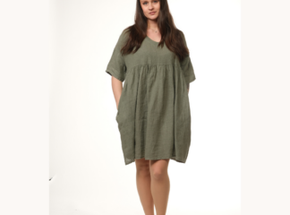 Pellavamekko ELLEN oliivi