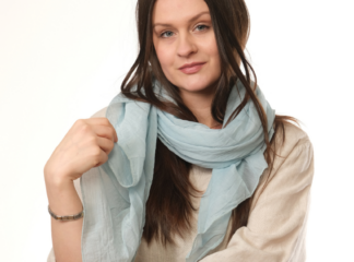 Huivi HERTTA vaaleansininen