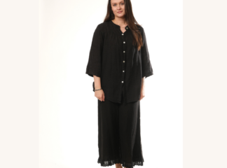 Pellavapusero SYLVIA musta