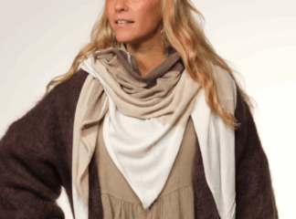 Kolmiohuivi RAITA ruskea