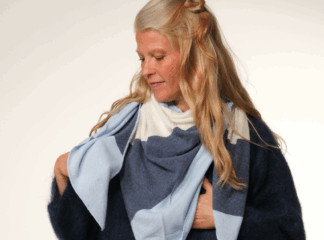 Kolmiohuivi RAITA sininen