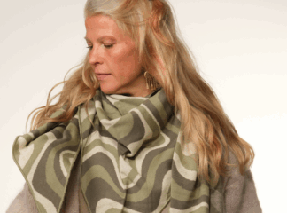 Kolmiohuivi WAVE oliivi