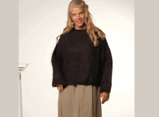 Neulepusero SUN mohair ruskea