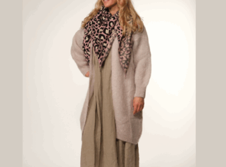 Neuletakki STAR mohair beige