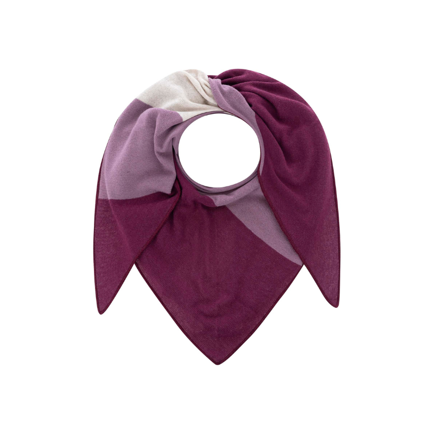 Kolmiohuivi RAITA viininpunainen