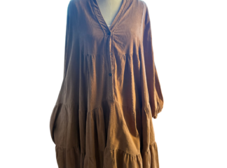 Samettimekko BEATA beige