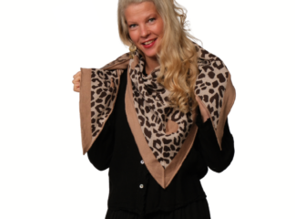 Kolmiohuivi LEO SYDÄN beige