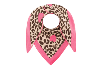 Kolmiohuivi LEO SYDÄN roosa