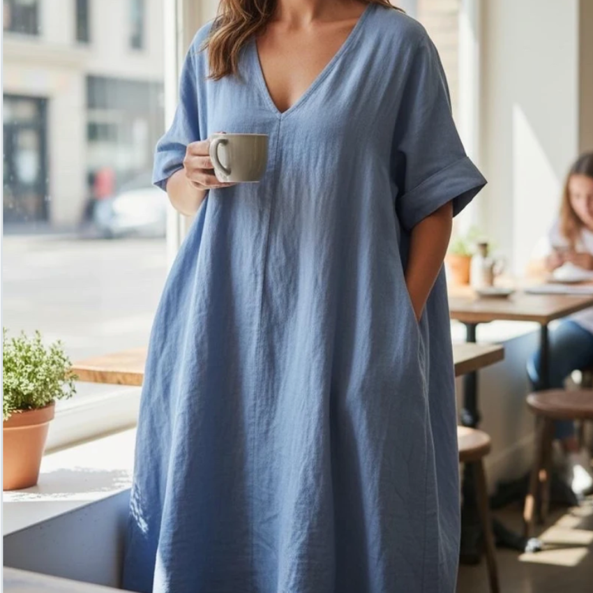 Pellavamekko BELLA (viisi väriä) - Image 5