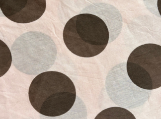 Huivi DOTS pinkki (ruskeat pallot)