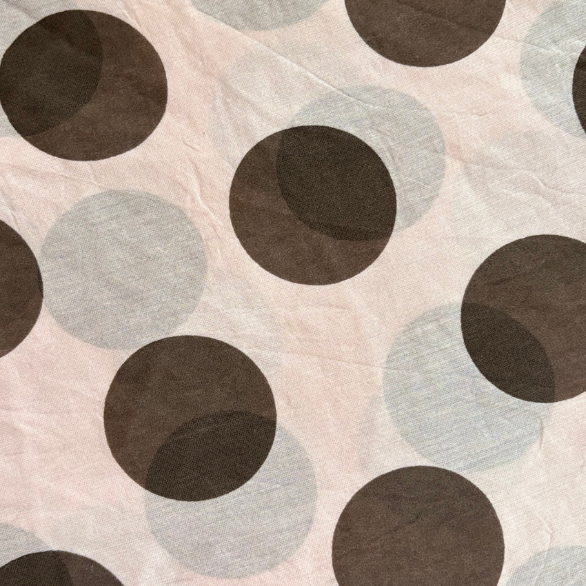 Huivi DOTS pinkki (ruskeat pallot)