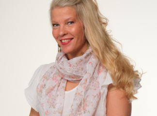 Huivi ROSE valkoinen