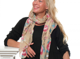 Huivi ROSE vaalea beige