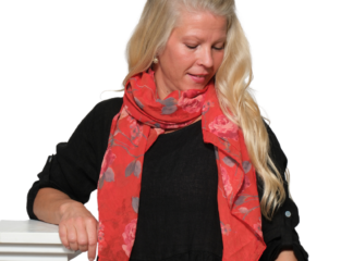 Huivi ROSE punainen