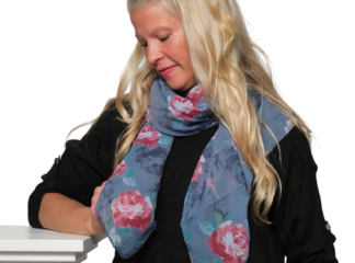 Huivi ROSE sininen