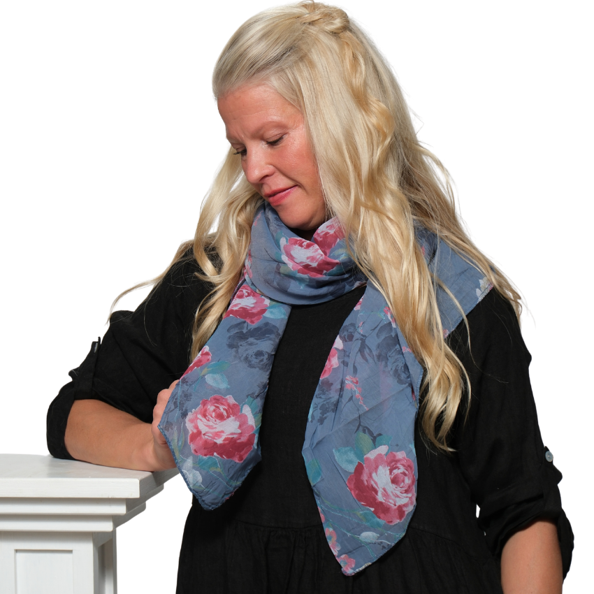 Huivi ROSE sininen