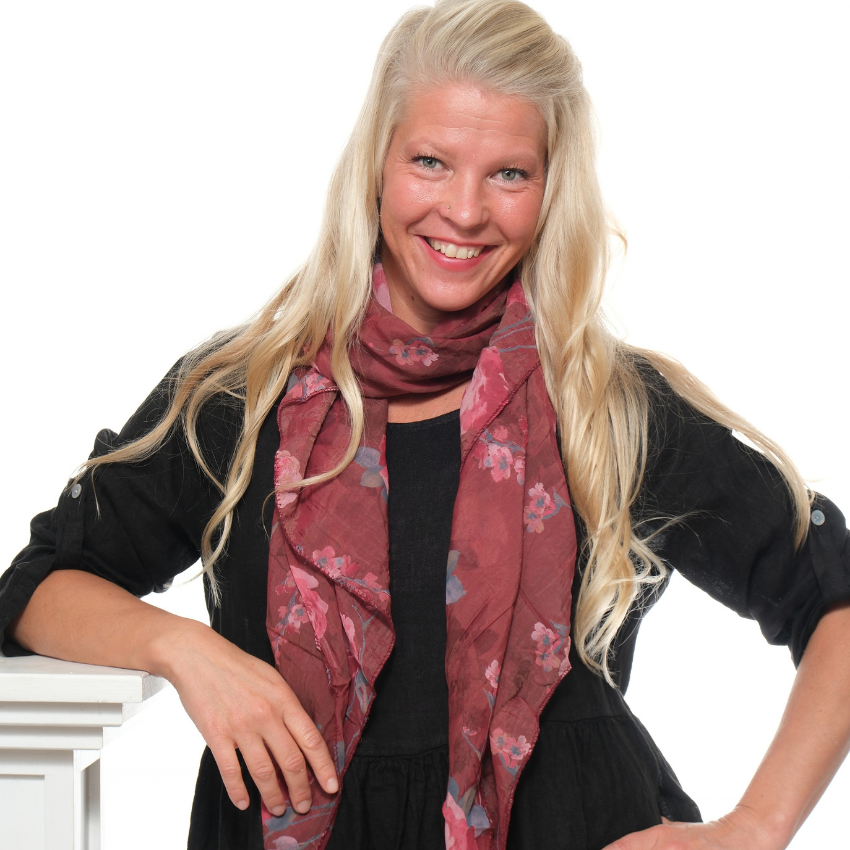 Huivi ROSE viininpunainen
