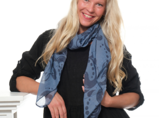 Huivi AVA sininen