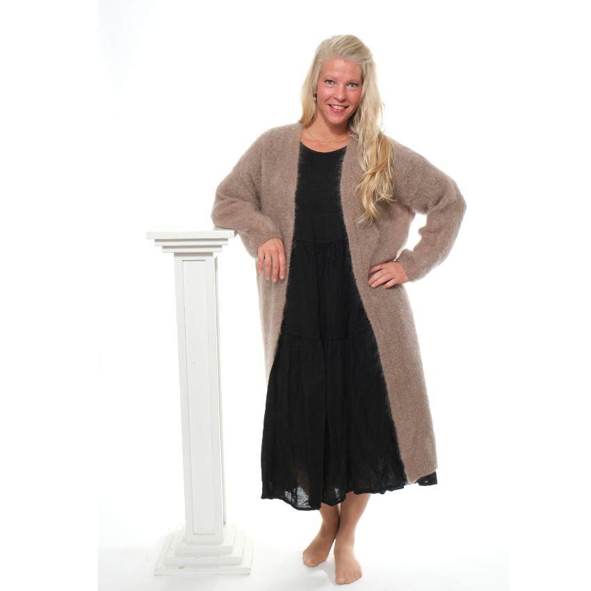 Neuletakki ELLEN mohair beige - Image 2